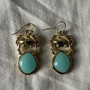 Lilly Pulitzer Pinch Me Crab Earrings - never worn